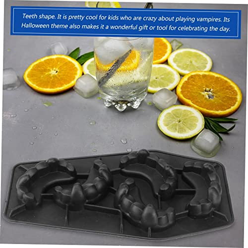 Molde para cubos de hielo dientes de vampiro Halloween 2 piezas miniatura 5
