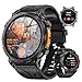 Rmana GPS Smartwatch Herren,2025 Militär Smartwatch Sportuhr mit Telefoniefunktion, 1.6 Zoll AMOLED Fitnessuhr,ChatGPT/AI/5 GPS-Sportmodi/über 100 Sportmodi Sportuhr für Android iOS