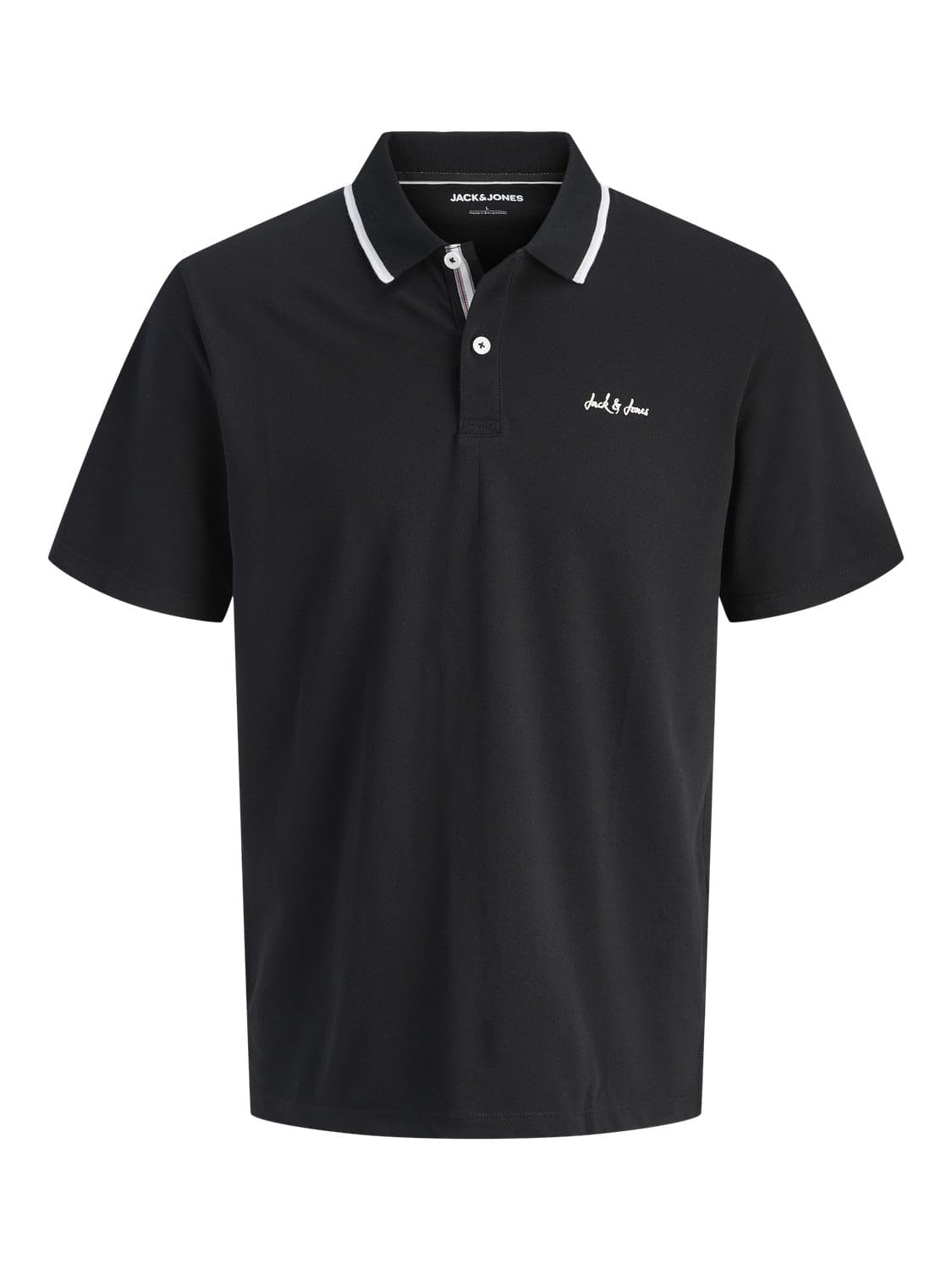 JACK & JONES Jjblaze Polo Ss Ln-Black-XX-Large