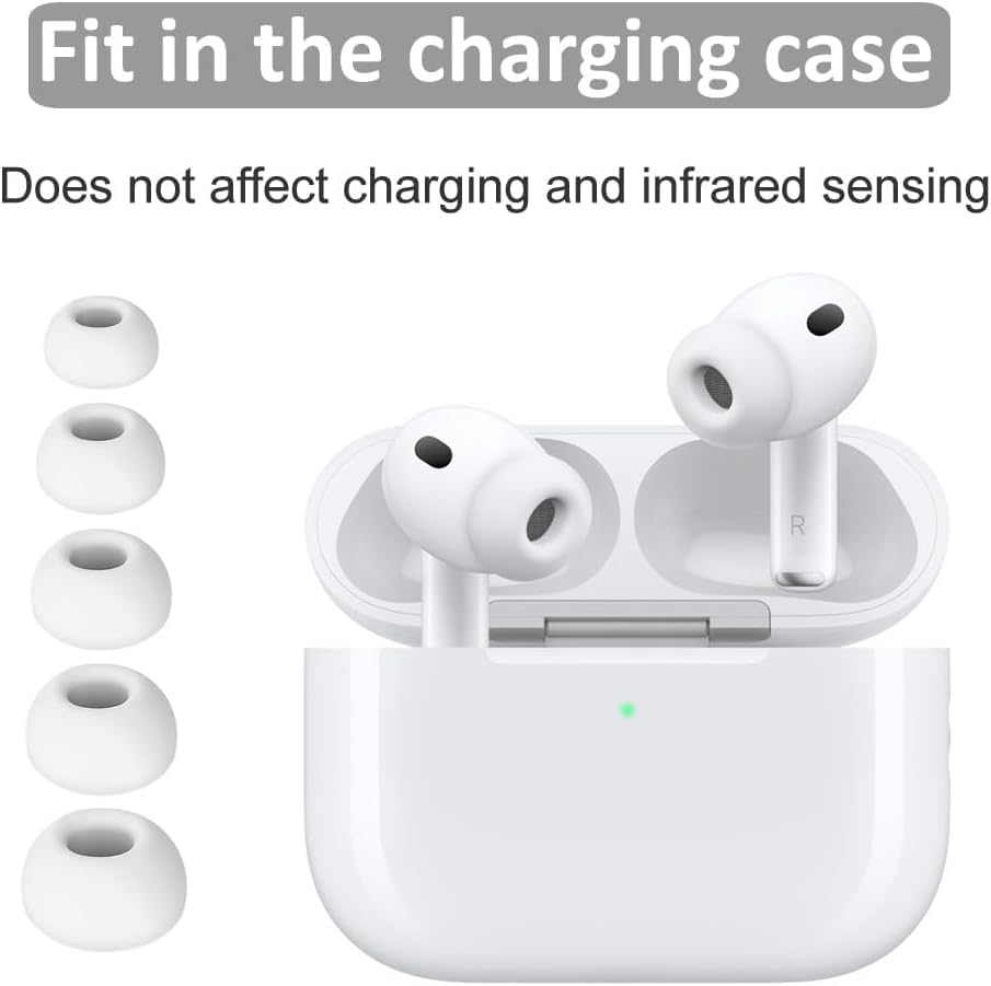 5 Sets XXS Size Ear Tips Replacement for AirPods Pro 3, Silicone