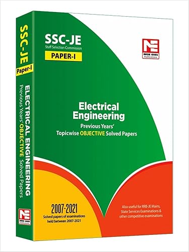 2021 SSC : JE Electrical Engineering - Previous Year Objective Solved Papers- 1