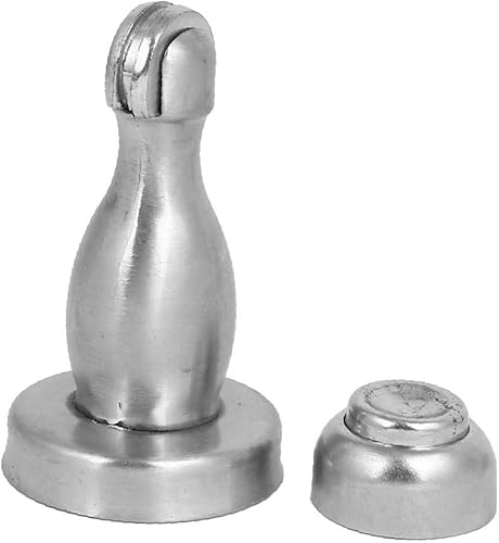 Miniatura 2 de X-DREE Storeroom Washroom Door Stainless Steel Magnetic Catch Stopper Holder 82m_m HeightTrastero Puerta de baño Puerta de acero inoxidable Cierre