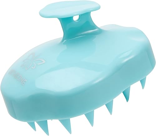 URTHEONE Cepillo de champú masajeador de cuero cabelludo, cepillo de silicona suave para cabello húmedo y seco, relaja el cuero cabelludo, reduce la