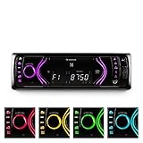 FUNKTIONSGELADEN: Das MD-130 von auna ist ein modernes Autoradio für Musikliebhaber und Vieltelefonierer. Dank eines vielseitigen Mediaplayers und integrierter Bluetooth-Freisprecheinrichtung wird jede Autofahrt zum Musikerlebnis.