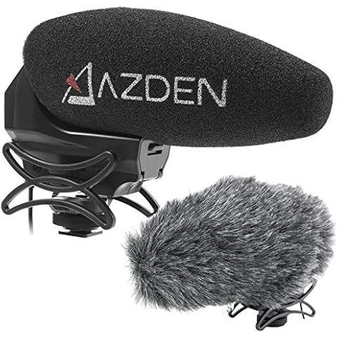 Azden SMX-30 Stereo/Mono Switchable Video Microphone with Furry Windshield Cover Cover