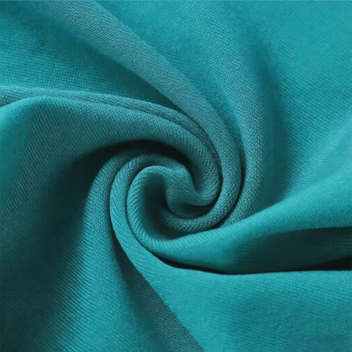 Image of Turquoise Chair Sashes 50 Pack, Spandex Turquoise Chair Bows with Gold Buckle for Wedding Decoration, Teal Chairs Bands for Party Banquet Gender Reveal Decor