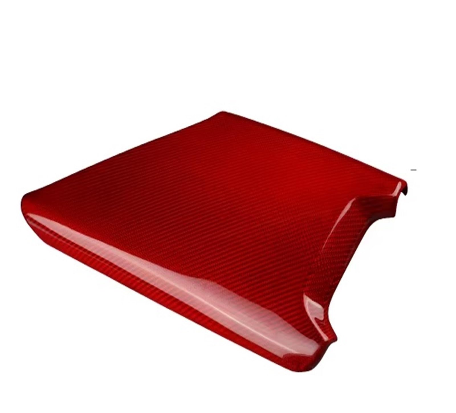 Interior Trim for Chevrolet for Corvette C8 2020 2021 2022 2023 2024 Car Center Armrest Box Interior Real Hard Carbon Fiber Sticker Cover Trim Sticker(Red Carbon)
