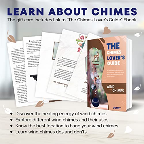 Uomey Memorial Wind Chimes For Loss Of Loved One In Memory With Relaxing Tones - Sympathy Gifts Wind Chimes For Outside - Weather Resistant Memorial Gifts For Mother And Father Loss - 32" #TOP5