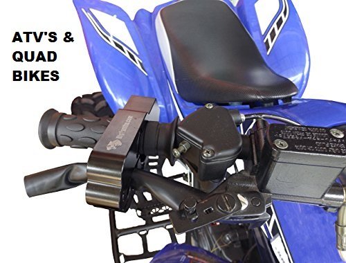 Bigpantha Upgraded Motorcycle Lock - A Grip/Throttle/Brake/Handlebar Lock To Secure A Bike, Scooter, Moped Or Atv In Under 5 Seconds! (Black). Bonus - Custom Holster For Easy Storage & Carriage #TOP5