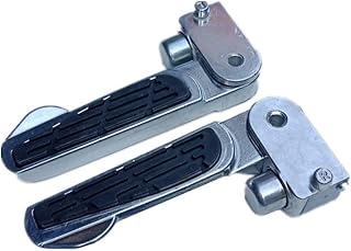 Aluminum Alloy Folding For Bike Pedal with Anti-Skid Design for Electric For Bicycle and Ebike, 15cm Silver Pair, For Easy to Install