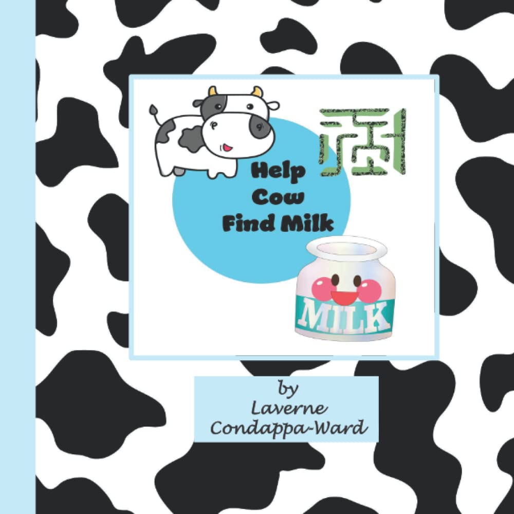 Help Cow Find Milk: Maze Activity Book: Fun Activity Book For Little Children