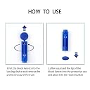 GOXNOR Glucometer Round Blood Lancet 100 Pieces,Round Lancet Needle 100,Glucometer Lancets (100) gallery image