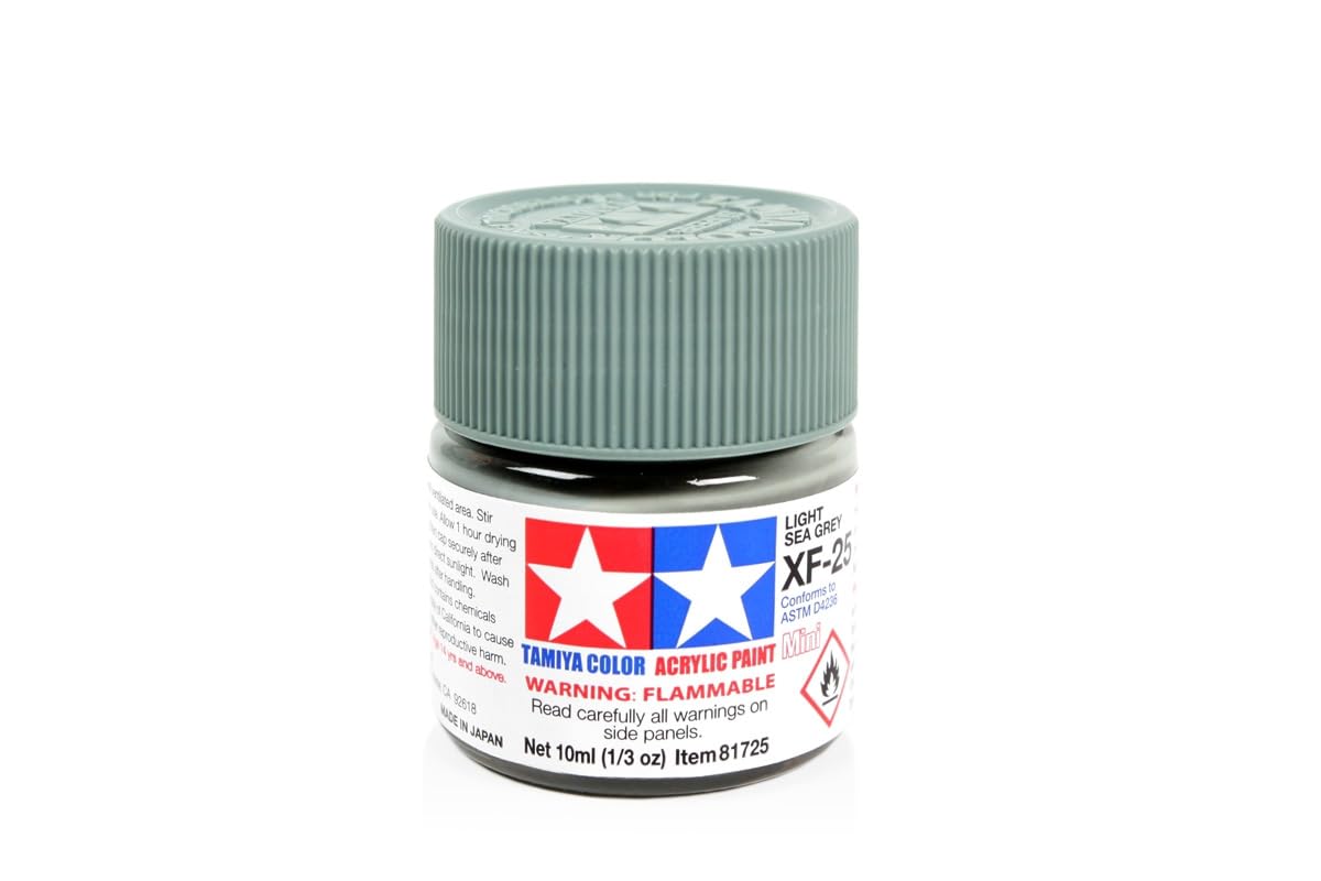 Amazon | タミヤ アクリル ミニ XF25 Lt シーグレー TAM81725