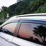 Kust yd314w Auto Window Rain Guards, Rain Guards for Car Window,Window Deflector Fit for 2016 2015 Crv Honda,Pack of 4 Pieces Chrome Windows Visors