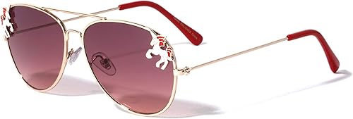 Gafas de sol de aviador de unicornio para niños K1129