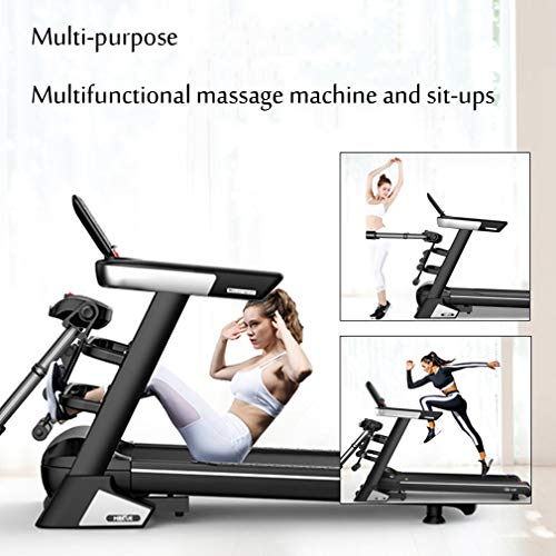 Image of Electric Treadmill for Home Gym Foldable Exercise Motorised Running Machine Equipment Noise Reduction with Auto Incline