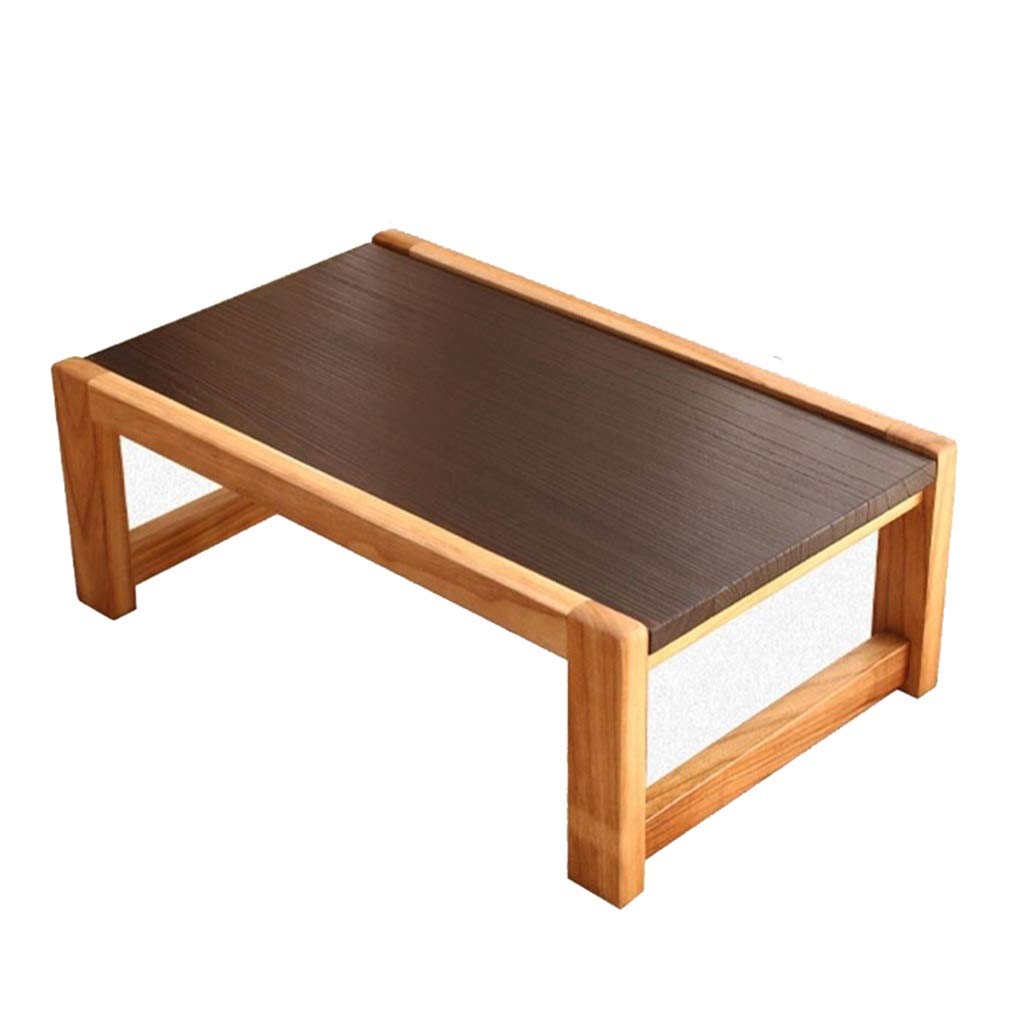 Petite table à manger marron en bois de 70 cm de long pour studio et chambre
