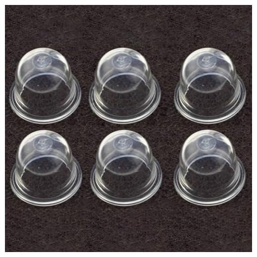 Hipa 6 Pack 561635001 Primer Bulb Pump for Ryobi Homelite Carburetor 26cc String Trimmer Brush Cutter Backpack Blower