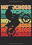  Mein Motorrad Tourenbuch: Dein persönliches Reisetagebuch für Motorrad Touren und Motorrad Reisen ♦ für über 100 Touren ♦ Großzügiges A4 Format ♦ Motiv: Motocross retro