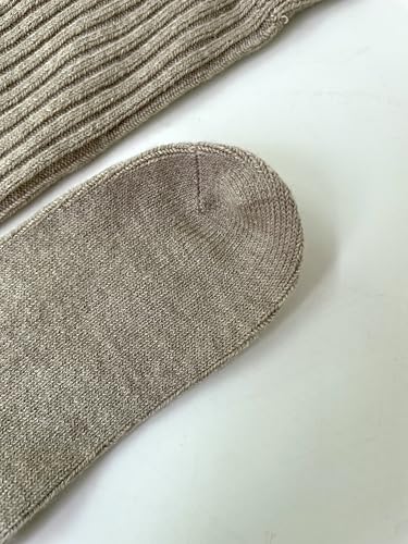 Image of Wool Blended Over the Knee Socks Ribbed Socks Knee High Cozy Long Slouchy Socks Winter by Daisy&Dino