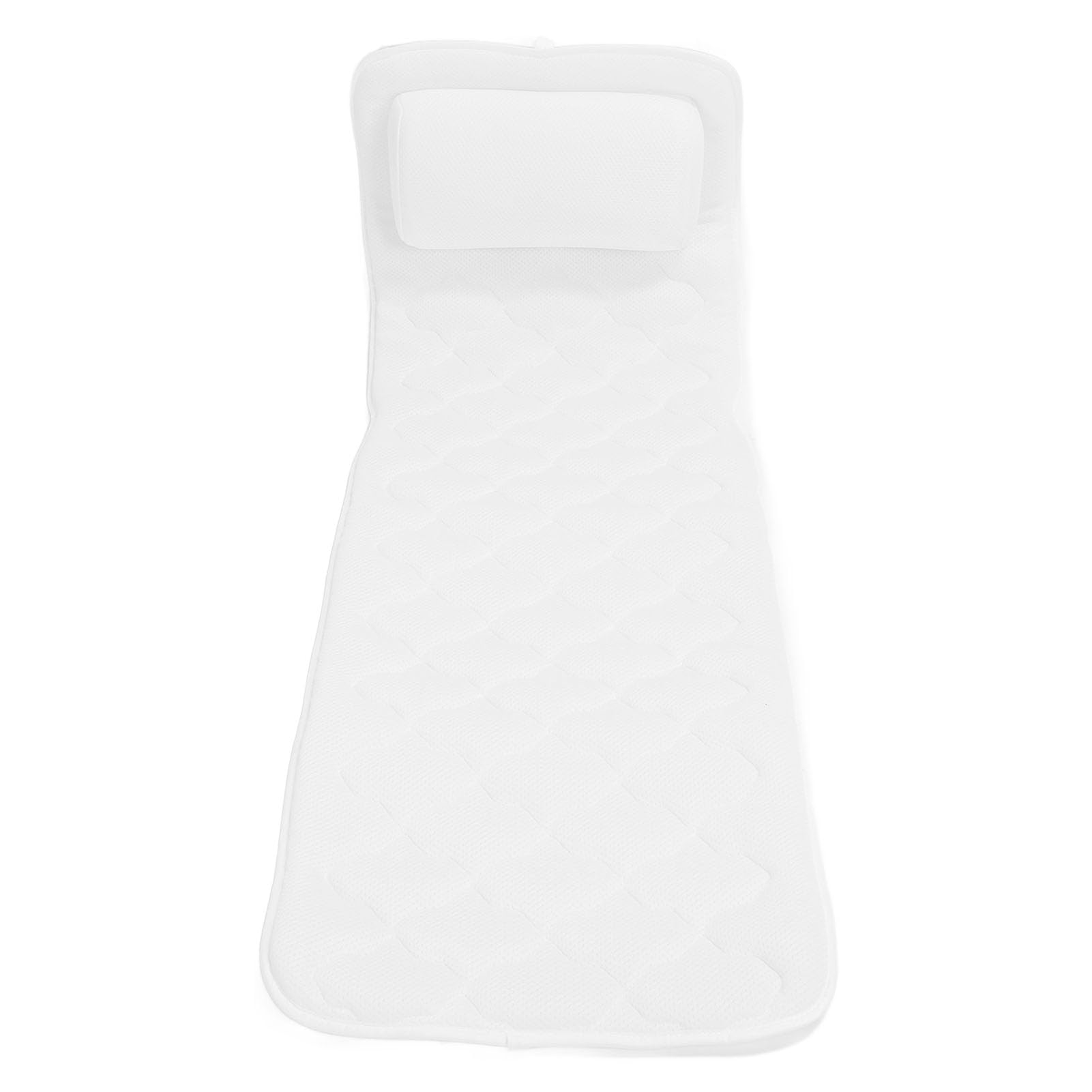 Non Slip Full Body Bath Pillow, Polyester Bathtub Pillow with Suction Cups for Headrest, Neck and Back Support, Bathroom Thick Bathtub Cushion for Pregnant Woman (Type A)