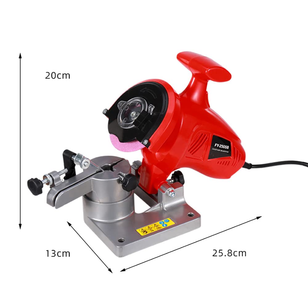 Aitoserlea Electric Chain Sharpener Benchtop Chain Sharpening Machine Portable Chain Grinder 250W 7500RPM
