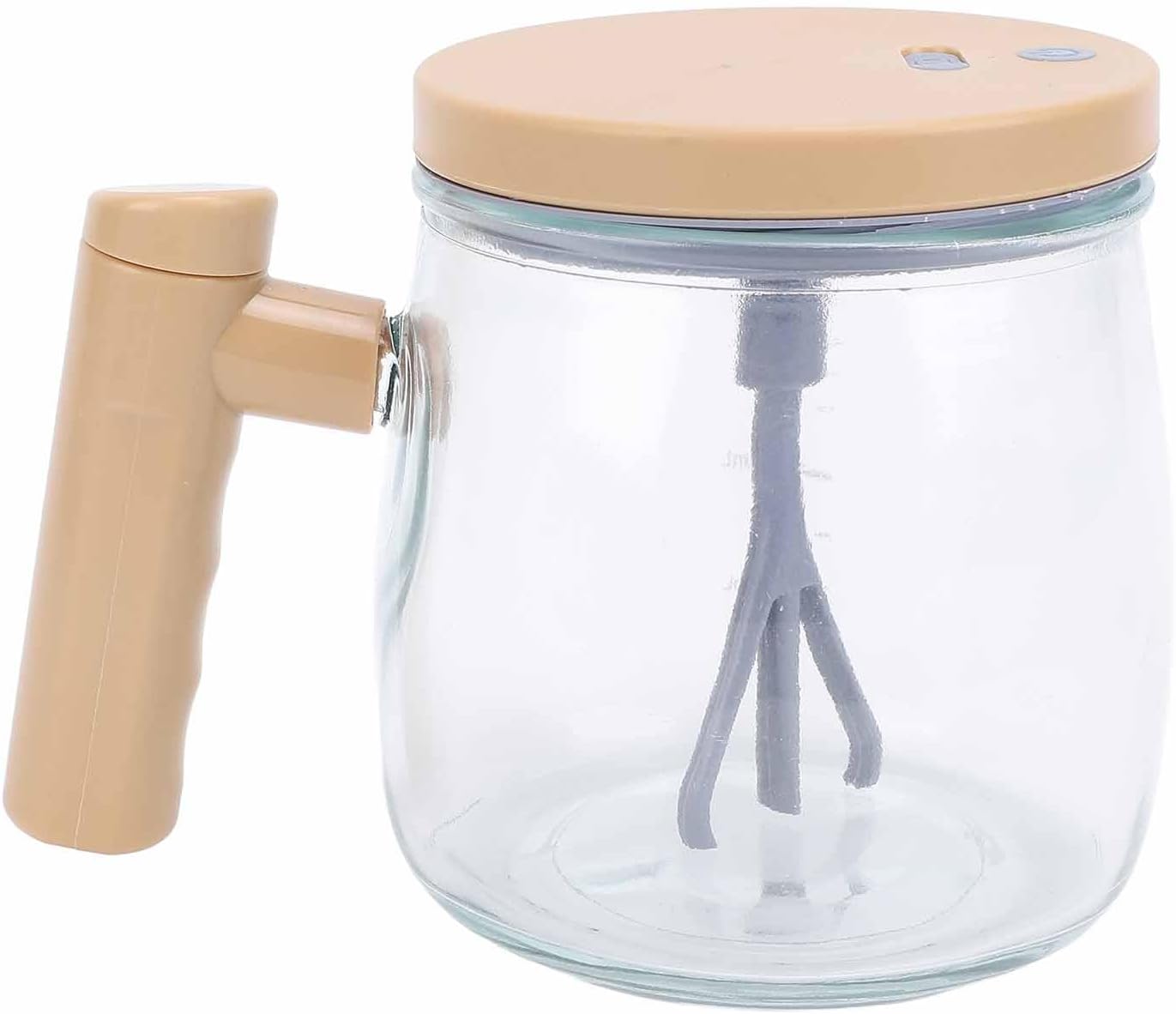 Self Stirring Mug, 400ml Electric Mixing Cup with Lid, High Borosilicate Glass Coffee Mug for Coffee, Milk, Protein Powder, Rechargeable Design for Home, Office, and Travel Use