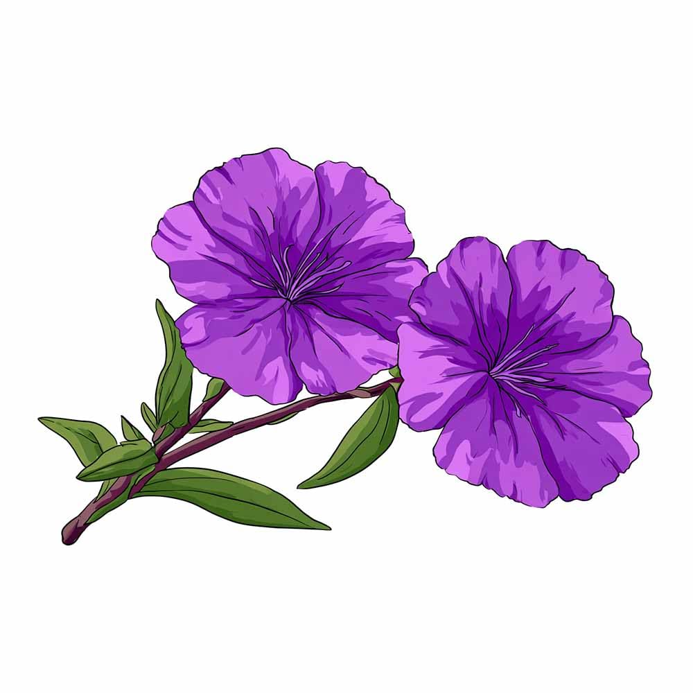 ZAMAEIU Nature Landscape Canvas Wall Art Purple Floral Painting posters picture, Modern Wall Decor, for Bedroom, Office, Living Room, Corridor, classroom(Purple;)-30x50cm Unframed