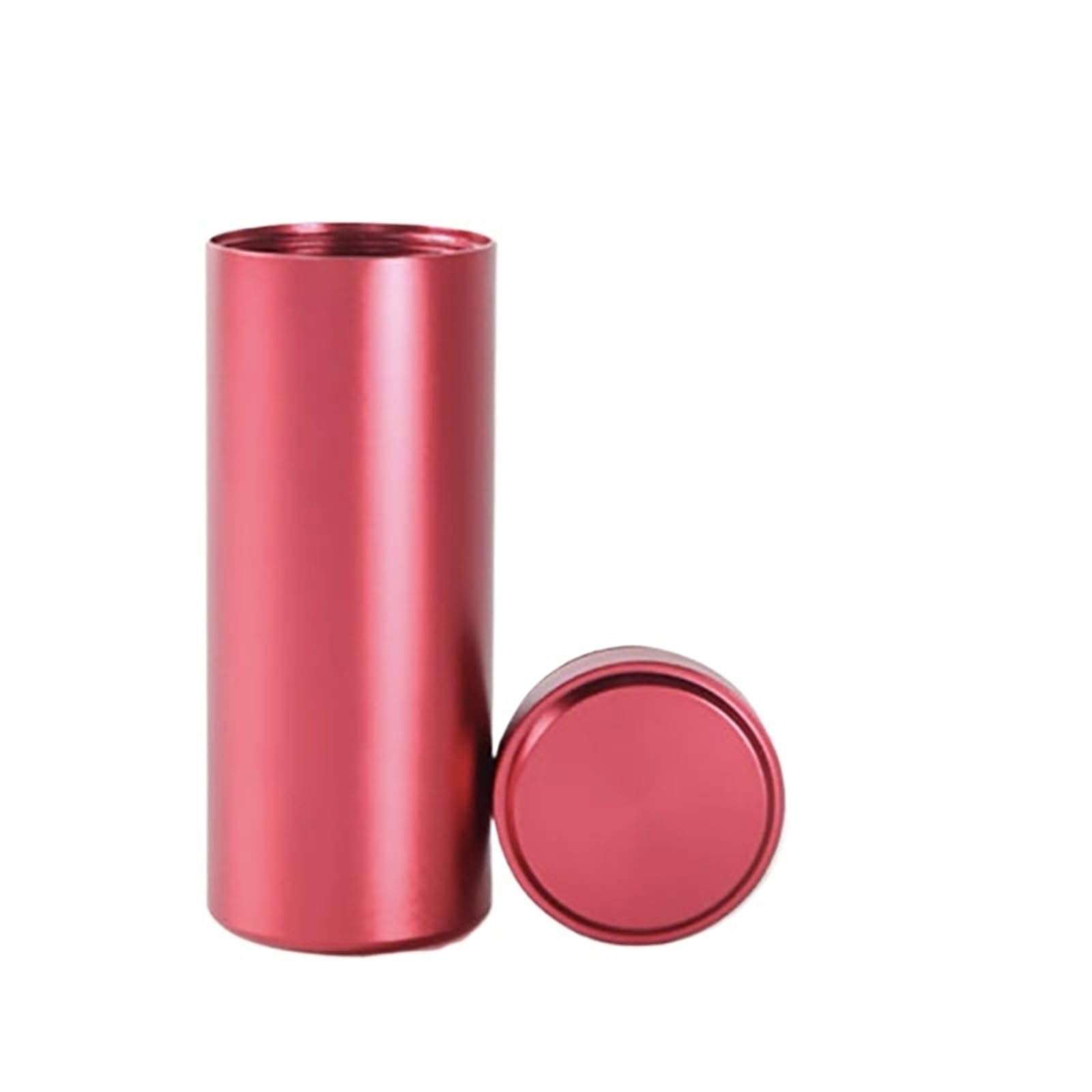 FDBTYJN Tea Caddy Portable Stainless Steel Airtight Tea Canister Container Jar Sugar Coffee Caddy Organizer Household Storage Supplies(Color 07)