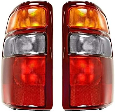 EPIC LIGHTING OE Style Replacement Rear Brake Tail Lights Assemblies Compatible with 2000-2003 Suburban Tahoe Yukon Yukon Denali Left Driver & Right Passenger Sides Pair