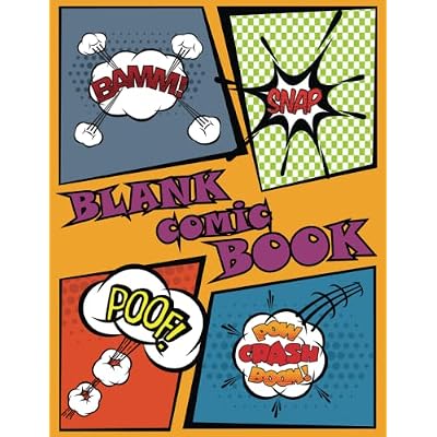 Blank Comic Book Draw Your own Comics And Create The Best Stories. Comic Panels for Drawing. Templates for Comics.