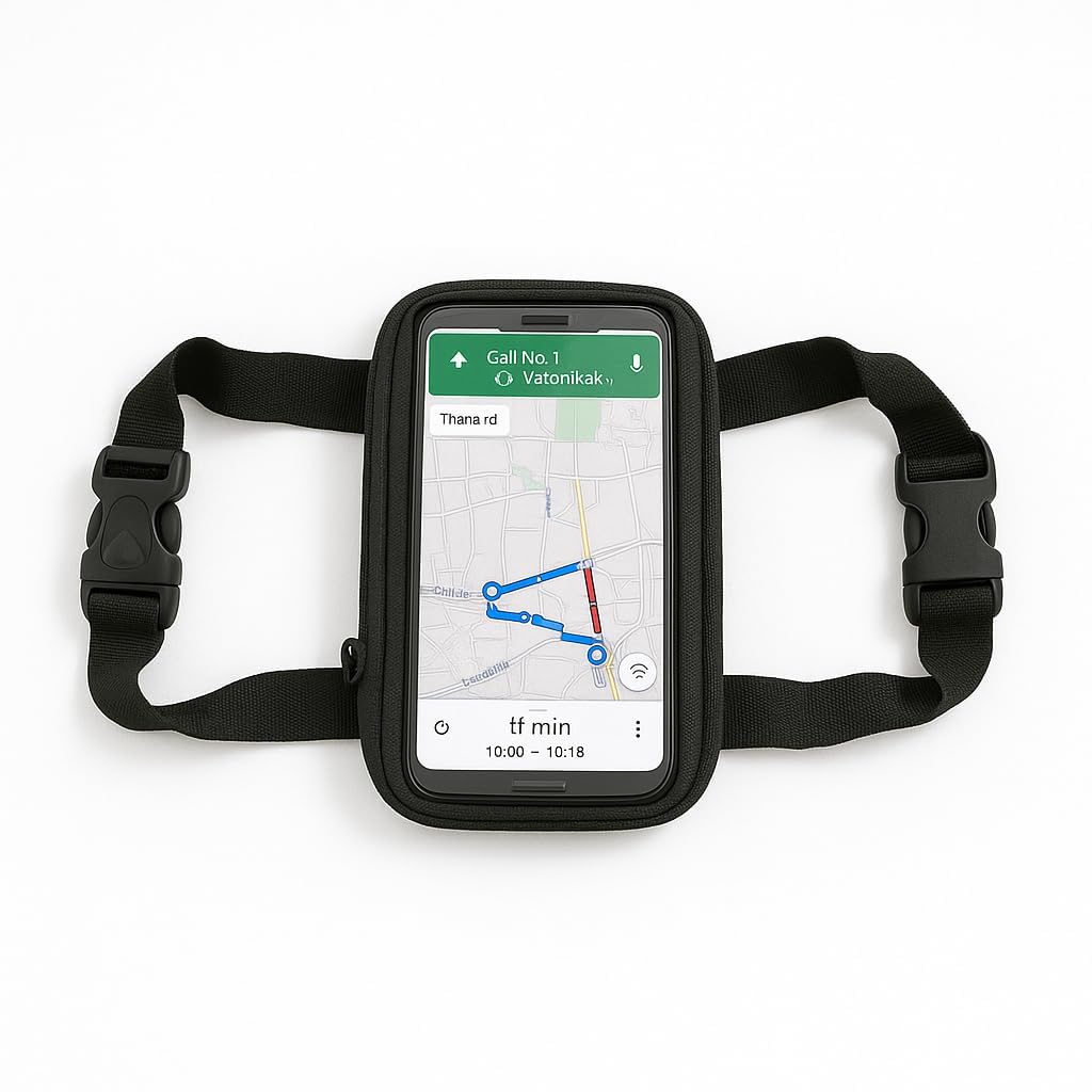 Universal Mobile Holder/Stand/Mount Pouch for Scooters & Scooty (Honda Activa Compatible) | Waterproof Touch Screen Mobile Holder for Bike & Scooter Handlebar-image-36