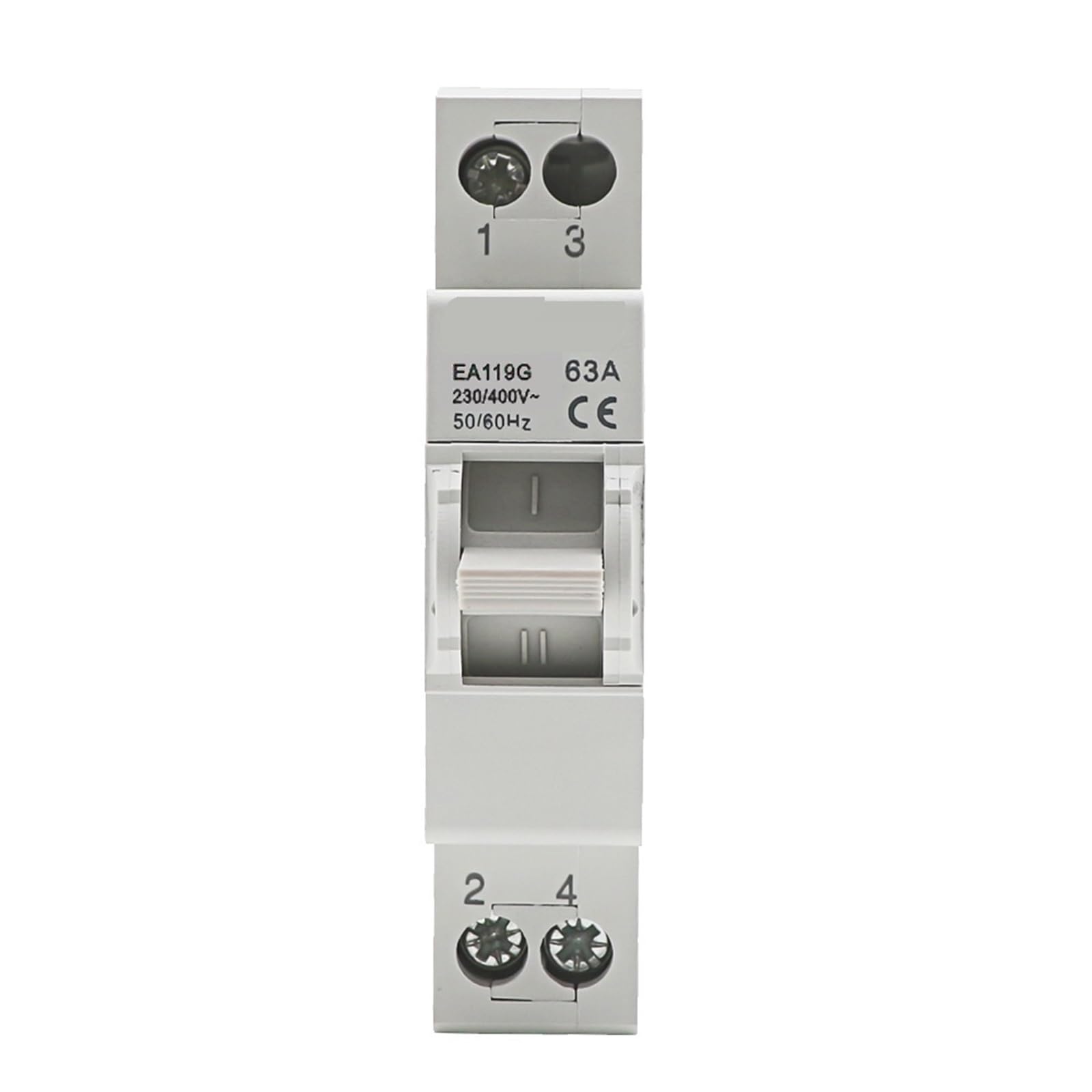 NVSFZGIYG 1P 40A 63A MTS Dual Power Manual Transfer Interlock Circuit Breaker Din Rail Isolating Discounnecting Switch 1Pcs(40A)