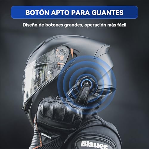 Intercomunicador Casco Moto Bluetooth LEXIN G2P Manos Libres para Motocicleta 3