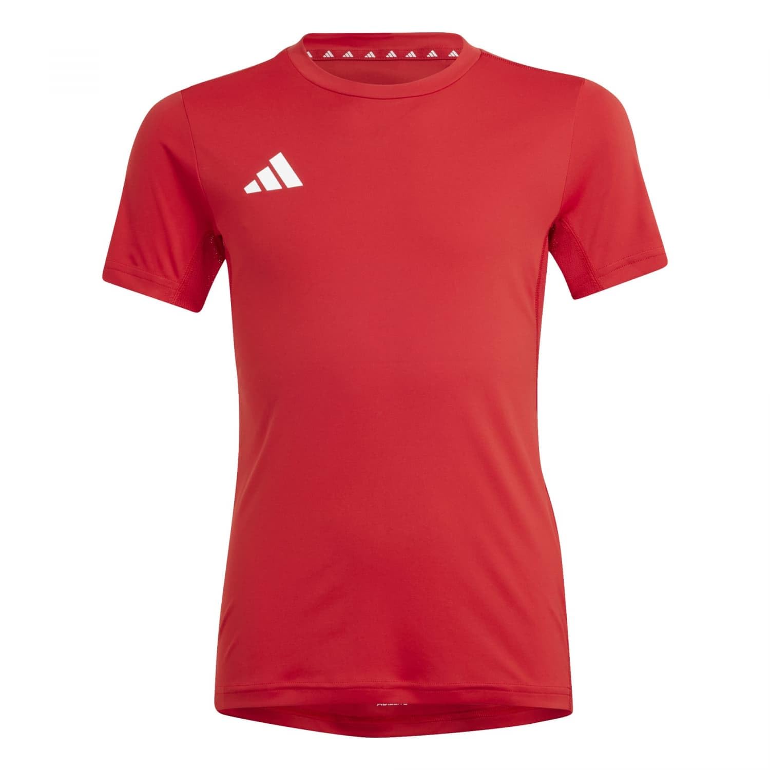 adidas Unisex Junior Running Team T-Shirt, Team Power Red 2/White, Size 15-16 Years