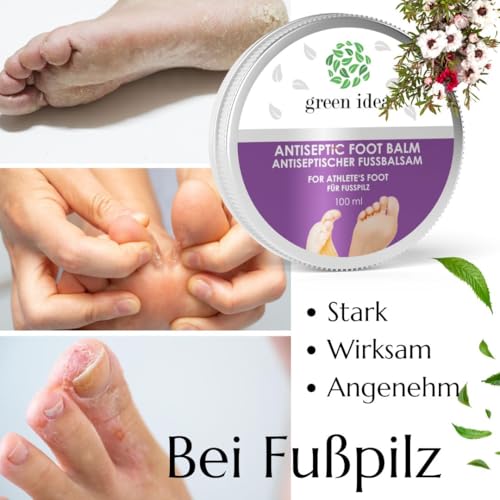 Green idea - Fußcreme mit Teebaumöl und Manuka – pflanzliche Fußpflege 100 ml