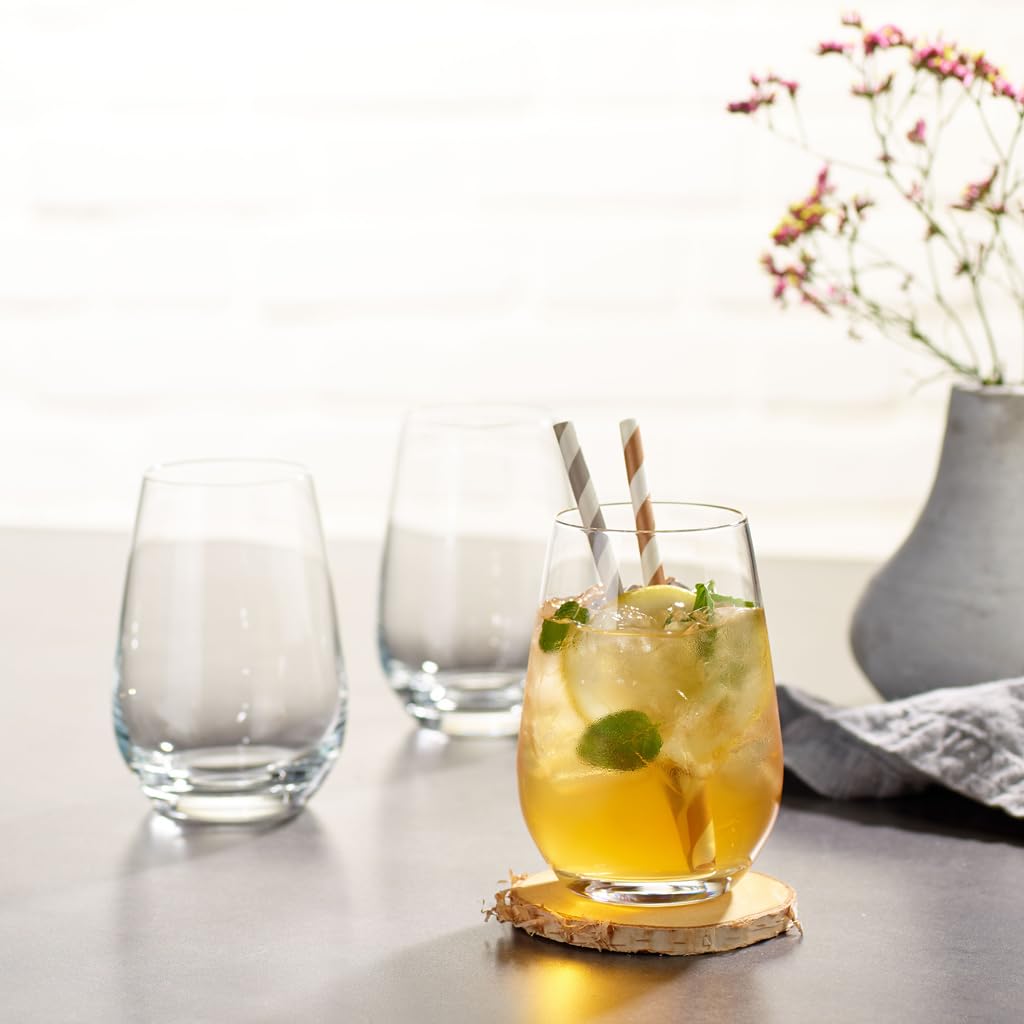 like. by Villeroy & Boch - Essential Longdrinkglas 4 Stück, Höhe ca. 115 mm, Transparent, Spülmaschinenfest, Klare Form für vielseitige Getränke und Cocktails, hochwertiges Kristallglas