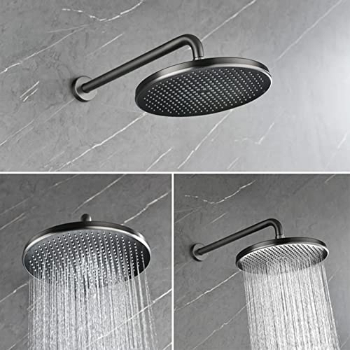 Mitigeur de douche mural au design dissimulé avec finition noire