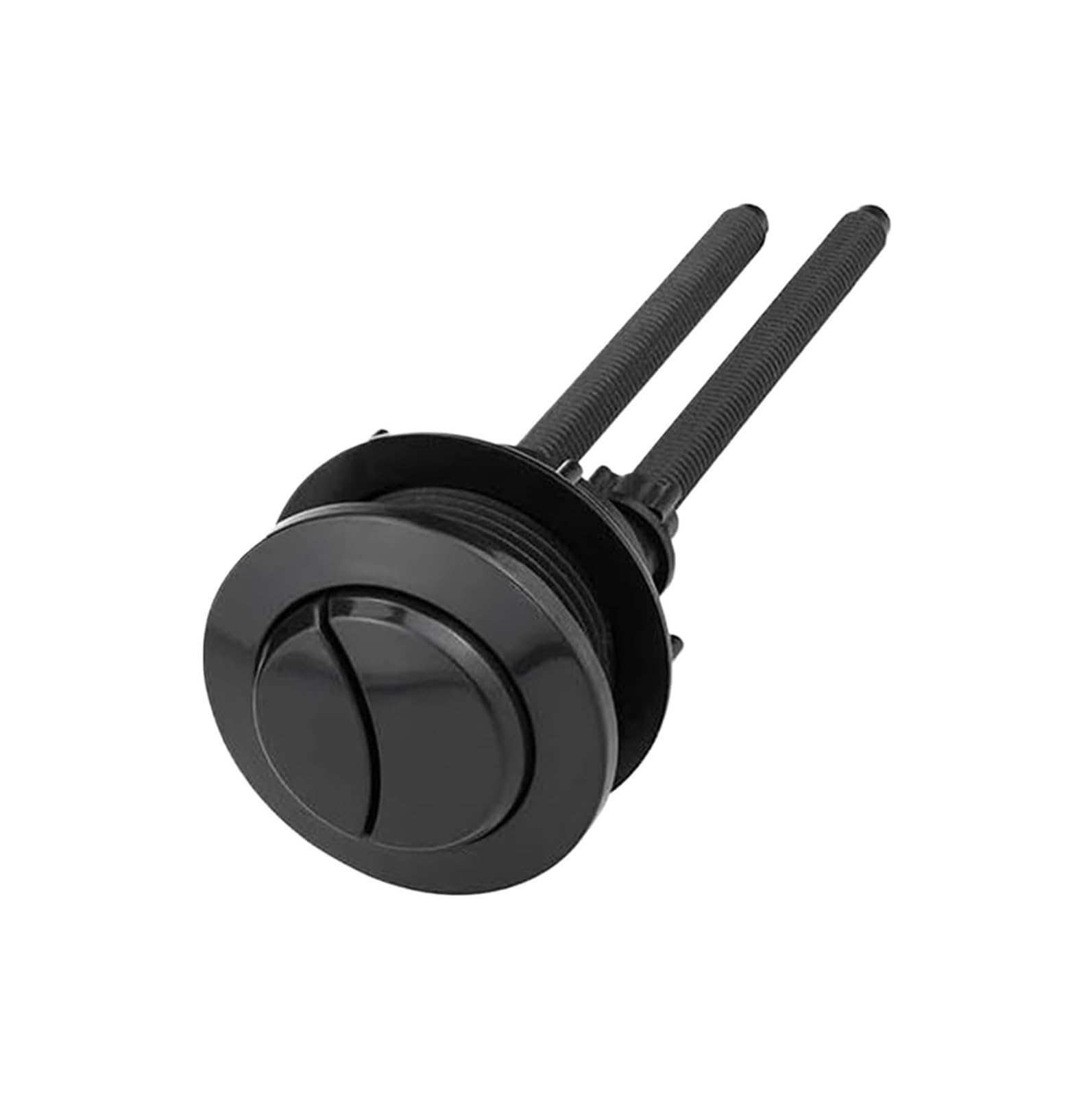 dfEDRd Dual Push Button Toilet Flush Button, 1pcs 38mm 48mm 58mm Black Dual Toilet Flush Button Round Head For Bathroom Water Tank Repair(Fits 37mm46mm Hole)