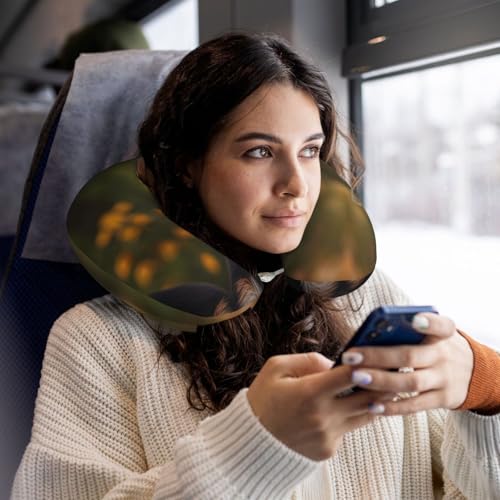 Almohada de viaje de espuma viscoelástica con diseño U miniatura 6