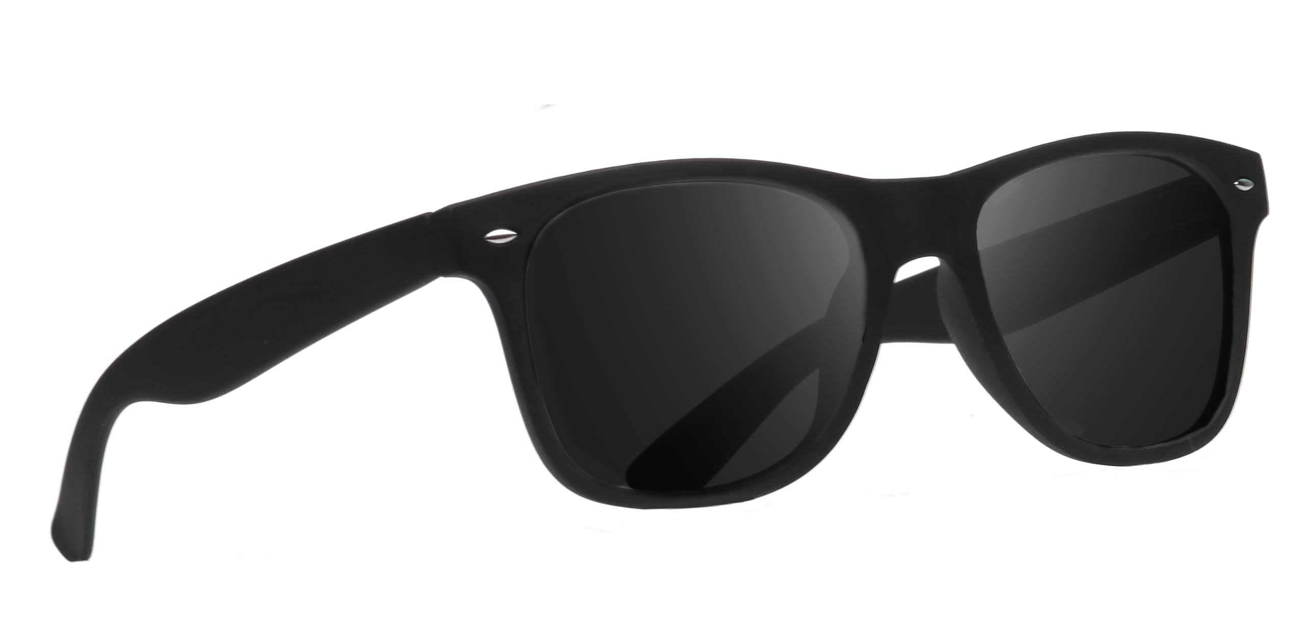 HAZON® Premium Rubber Coated UV400 Protected Goggles For Men | Stylish Sunglasses | Driving, Riding, Anti glare Glasses (Way_BK_55) (Black) 4