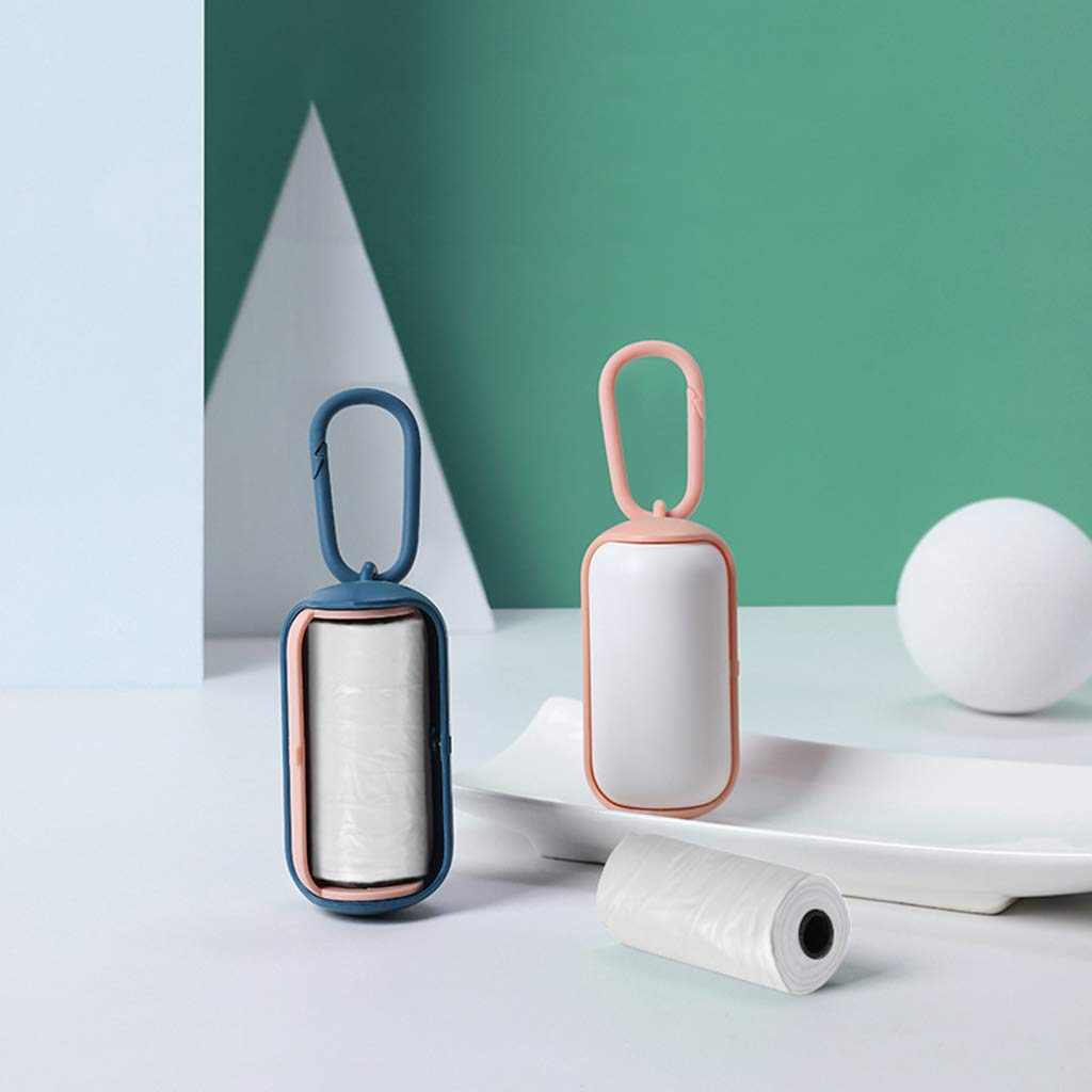 Distributeur De Sacs à Déjections Canines En Tissu - Sac De Transport Pour Déjections Canines - Pochette à Fermeture éclair Portable - Gris