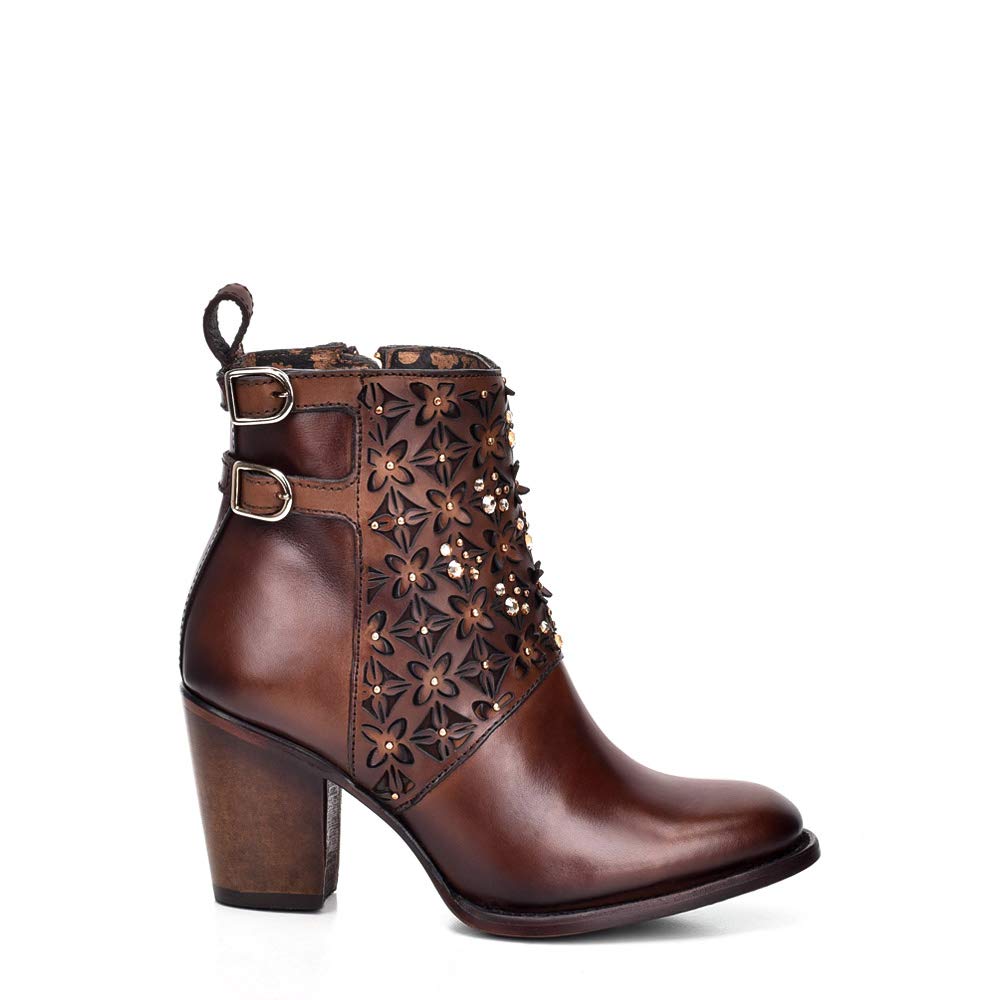 Photo 1 of Cuadra Women's Bootie in Bovine Leather with Crystals and Zipper, 3W02RS, Size 9