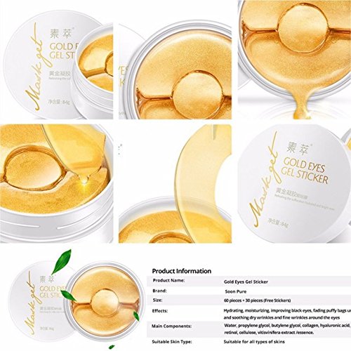 Golden Eye Mask Women 's Eye Mask 90 Pieces Of The Dark Circles Fine