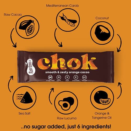 Raw Gorilla Smooth & Zesty Orange Cacao | 4er-Pack | glutenfreie Snacks | Keto Schokolade | ohne Zuckerzusatz | vegane… – Bild 3