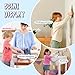 Foldable Toddler Tower, Toddler Kitchen Step Stool Helper, Height-Adjustable Foldable Standing Tower, Auxiliary Standing Stool, Cute Shark Model (Beige)