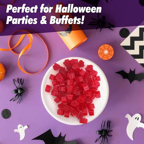 Halloween Candy Bulk - Cherry Ghosts Licorice Candy 8.5oz, 3 Packs - Ghosts of Halloween Cherry Licorice Candy, Trick or Treat Candy, Red Candy Buffet, Halloween Themed Festive Treat