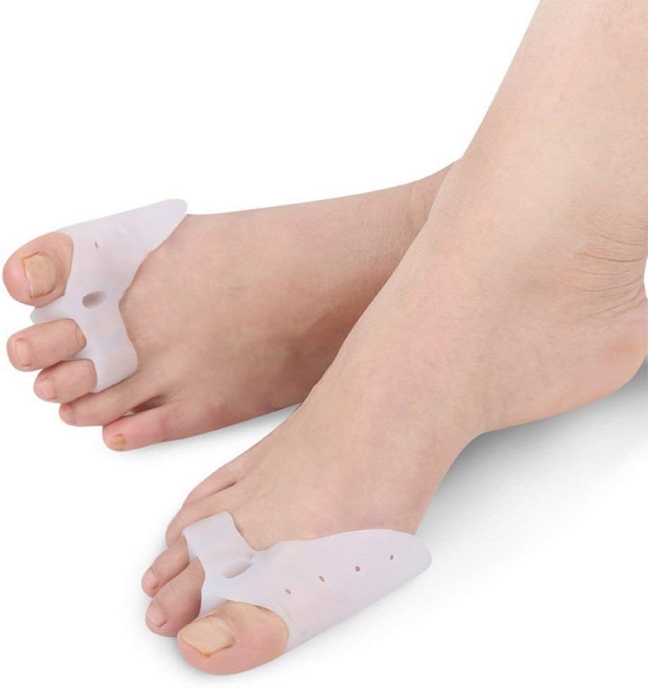 Maysky Gel Toe Separator Bunion Splint,Toe Separator Toe Spacers Toe Stretchers ,Bunion Relief Easy Wear in Shoeswith Forefoot Cushion Pad