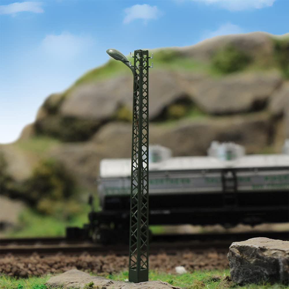 Evemodel LQS54N 3PC. 1:160 Model track lights grid mast light