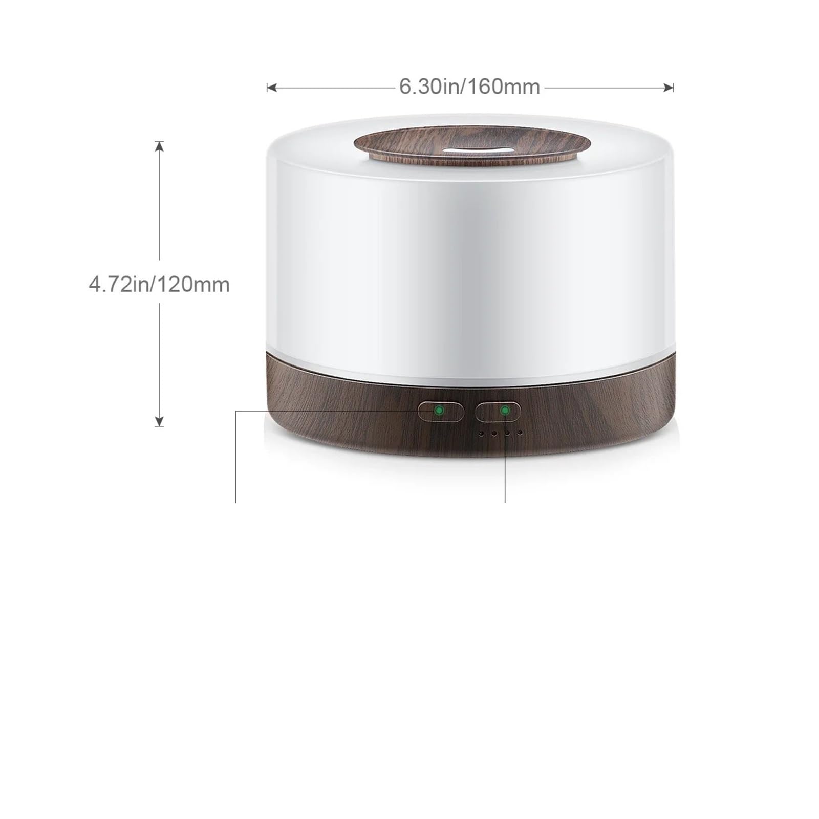 Humidificador, Humidificador De Aire For El Hogar, Difusor Aceites Esenciales Con Aromaterapia, Frío, Diseño Electrónico Silencioso,para hogar y oficina
